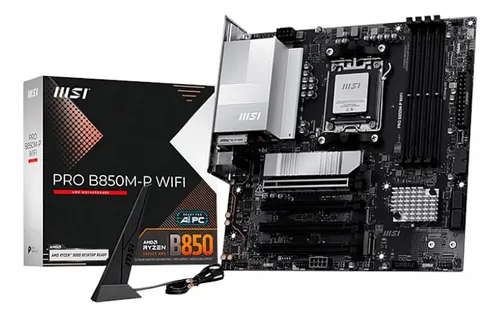 Tarjeta madre mainboard para computadora de escritorio con su caja y antena WiFi