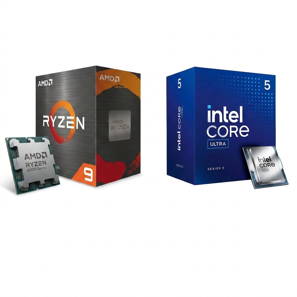 Procesadores Intel Core Ultra y AMD Ryzen para computadora de escritorio