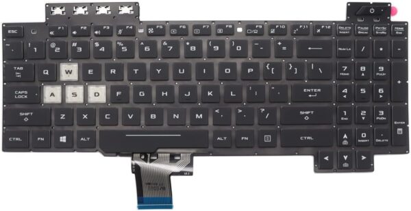 Teclado de reemplazo para laptop con distribución en español y flex de conexión